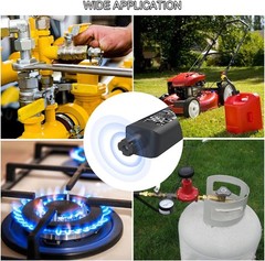 Portable Gas Leak Detector, SUETTLA X4A 2-in-1 Handheld Natural Gas Sniffer