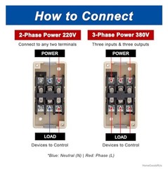 3 Phase on off Push Button Switch, 220V/240V 30A Industrial Motor Starter Switch