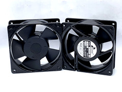 2X PCS FullTech UF-12A12 H Fan 120mm 120VAC 50/60HZ 17/15W Ball Bearing 2-Pin