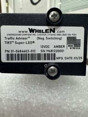 Whelen Traffic Advisor TAM83 Super-LED TIR3 Amber 12VDC Light Bar