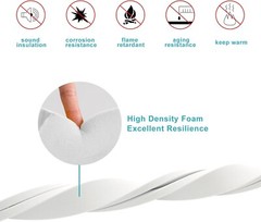 Self Adhesive Weather Stripping, Noise Isolation 4 Doors Window Foam Tapes