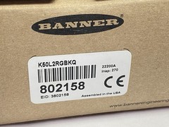 Banner K50L2RGBKQ Pro Series 50mm Programmable Multicolor Indicator 802158