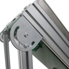 Electric PVC Belt Climbing Conveyor Adjustable Height &Speed for PackingShipping