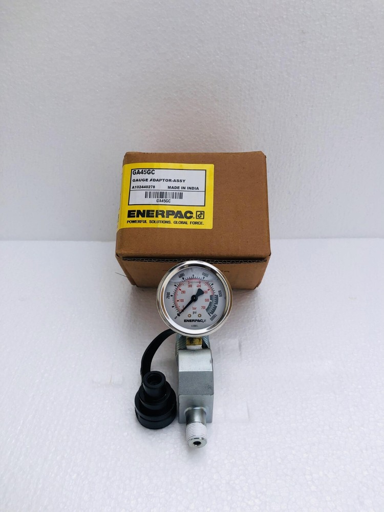 Enerpac GA45GC Gauge Adaptor Assembly 0-10,000 PSI With G 2535L Gauge