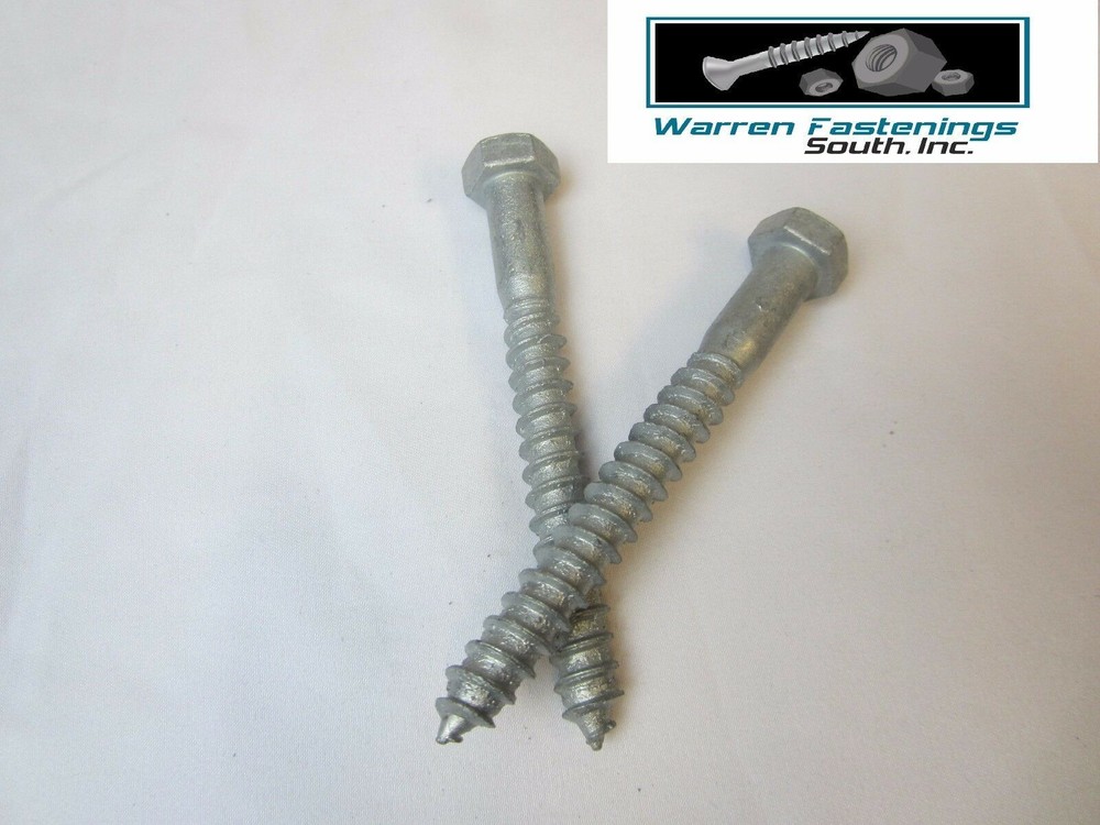 10 Hex Head 1/2 x 12″ Lag Bolts Hot Galvanized Wood Screws