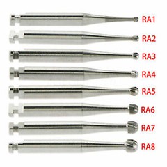 SANDENT Dental Tungsten Steel Carbide Burs Round RA Burs for Low Speed Handpiece