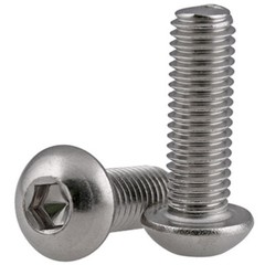 M2 – 0.4 2mm Metric 304 Stainless Steel Hex Socket BUTTON HEAD Screws Bolts A2