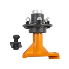 1x New 6 x 5.5 Lug Superior Shipping Container Wheels Bolt-on SINGLE Spindle Kit