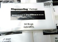 50 RELOC Zippit Bags 4×6 6mil Heavy Duty Thick Strong Reclosable Clear 4″ x 6″