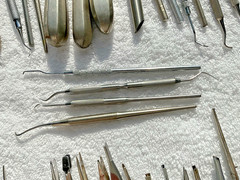 34 Lot of 34 Vintage Branded Dental Tools Picks Tweezers