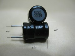 Qty. 100 Radial Choke Inductor 8.2 mH 15 Ohms