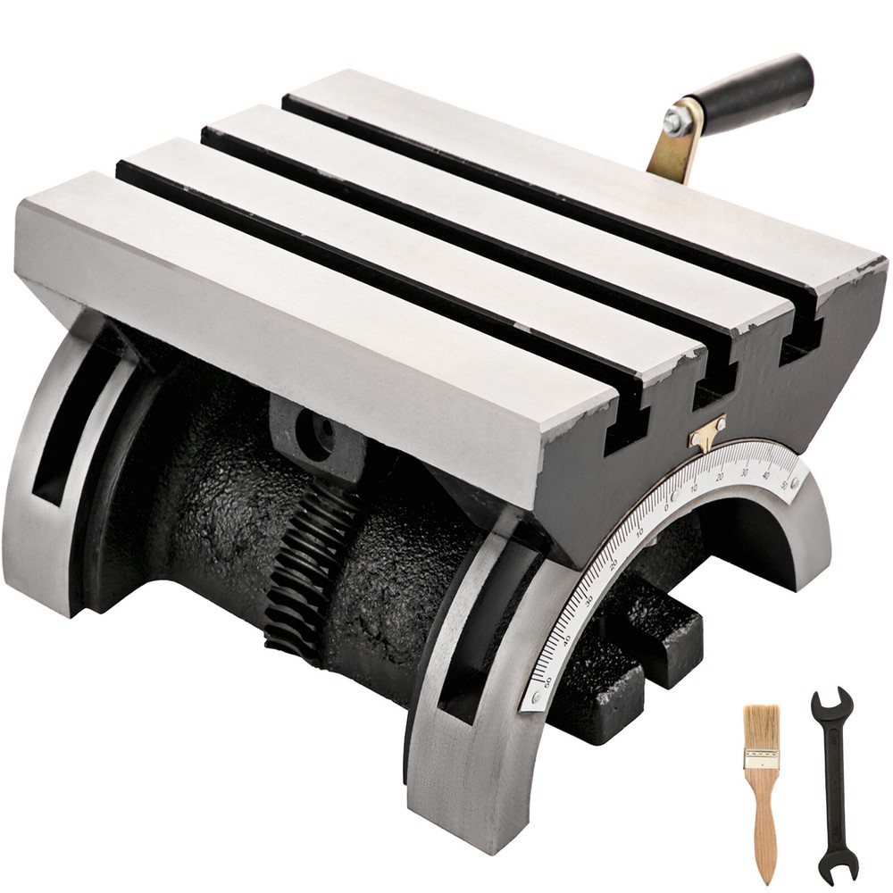 Tilting Milling Table Tilting Angle Milling Machine 10x7inch Adjustable Plate