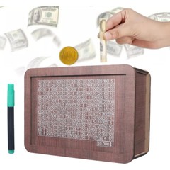 Cash Vault Wooden Savings Box – Wooden Cash Saver Money Box
