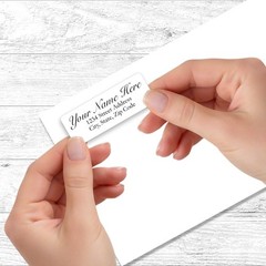 60 Return Address Labels Personalized Printed 3/4 x 2 1/4 Script