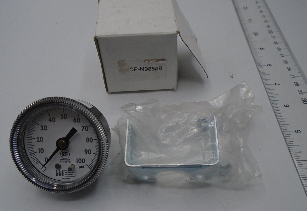 Weiss Instruments Model PG Pressure Gauge SOP-N9854B NSF Component NIB *30