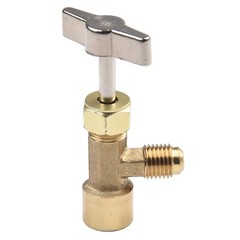 R134a A/C Can Tap With Tank Adapter For 1/4″ And 1/2″ AC Charging Hoses