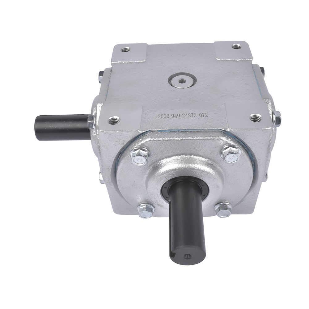NEW 90 Degree Speed Ratio 1:1 CW/CW Right Angle Bevel Gearbox w/ 2 Keyed Shafts