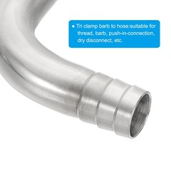 5/8in Hose Barb Fitting 90 Degree Elbow Hose Barb Pipe 304 Stainless Steel