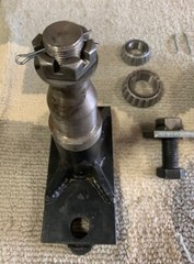 8 x 6.5 Lug 8000LB Shipping Container Wheels, Bolt-on Spindle Kit NEW