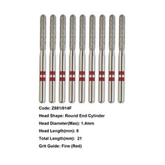 Zirconia Diamond Bur High Speed Bur FG Z368 Z856 Z850 Z881 Z379 Fine Medium Grit