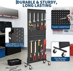 2X5Ft Standing Pegboard Display Peg Board Display Rack Pegboards Display Stand
