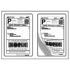 400 Shipping Labels 8.5×5.5 Rounded Corner Self Adhesive 2 Per Sheet