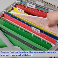 Folder Labels,50+50 Sets of Hanging Folder Label Tabs and Inserts for Hanging…