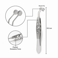 Meibomian Gland Expressor Forceps Kit German Ophthalmic instruments , 6 Pcs Set