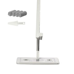 VEVOR Microfiber Flat Mop with 4 Mop Pads Flat Mop for Dry and Wet Floor