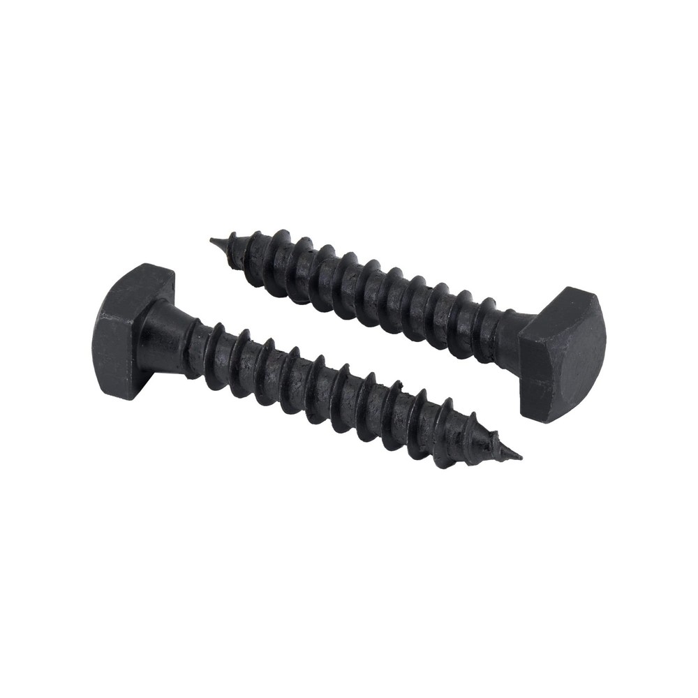 Rustic Square Lag Screws, Ruspert Weatherproof Coating, Black Exterior Lag Bo…