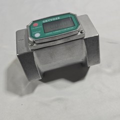 3 Inch Digital Flow Meter, 21-264 GPM Inline NPT Thread Fuel Turbine Flowmeter