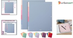 12-Pack Misty Plastic Binder Dividers with Tabs