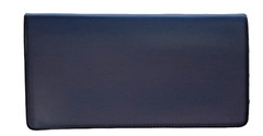 Dark Blue Vinyl Checkbook Cover Standard Top Stub 6- 1/4″ x 3-3/8″ New