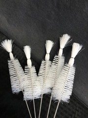 (5) Lab 1-3/4” OD Metal & Nylon Tree Shaped Wire Brush for Cleaning 10-1/2” L