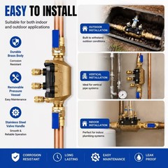 Watts 3/4″ LF007M3-QT Lead Double Check Valve Backflow Preventer – LF007M3QT