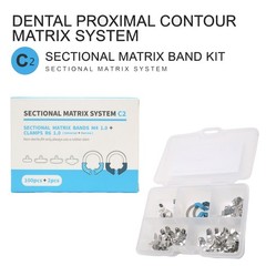Dental Sectional Matrix Band Kit Rings Clamps Matrices Fit Garrison Palodent V3
