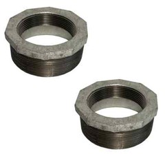 Galvanized Reducing Bushing 4″ x 3″ NPT Thread Pipe Fitting Rust Resistant