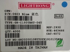 4000pcs/1Reel White Red Blue Yellow Orange Green Purple Pink 0603(1608) SMD LED