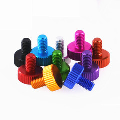 M4 Aluminum Alloy Knurled Thumb Screws Hand Grip Knob Bolts Thread L:8-25mm