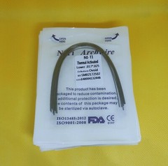 50 Packs Dental Arch Wires Orthodontic Thermal Activated NITI Rectangular Ovoid