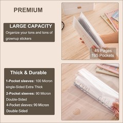 1pcs A5 Sticker storage Album,sticker organization Collecting Book Binder sle…