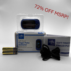 NEW Medline Finger Pulse Oximeter SpO2 HR OLED Soft-Touch Medical Grade MSRP $85