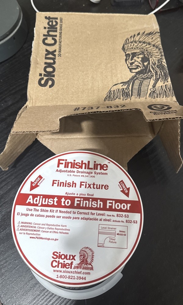 Sioux Chief 832-3HNR FinishLine 3 Inch Adjustable Floor Drain Nickel Bronze