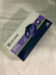 HALYARD PURPLE NITRILE GLOVES 55082 Powder-Free Exam/ 100 Gloves/ Medium