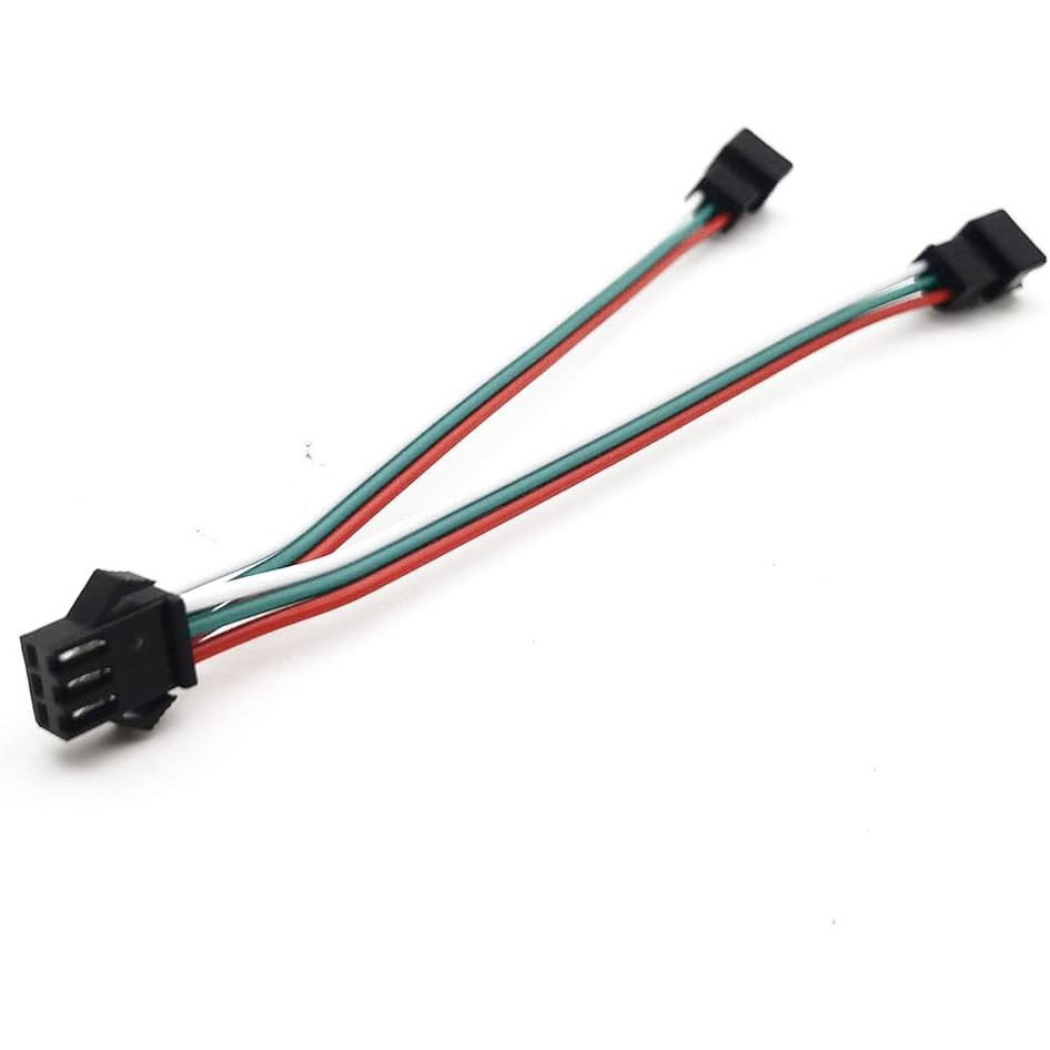 1 Female to 2 Male 3pin 4pin 5pin JST SM Connector Splitter Cable for LED Strip