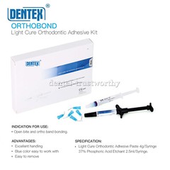 Dental Composite Resin Adhesive Kit /Mini/No-Mix Bonding/Light Cure/Blue Glue
