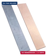 Pure Copper Zinc Anode Set 99.95% High Purity Copper Zinc Electrode Strips Set 0