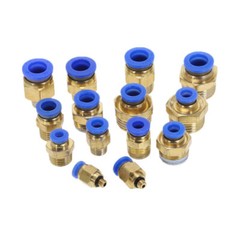 8mm or 5/16″ OD to 1/8″ NPT Male Straight Push In Connect Tube Fitting NEW-