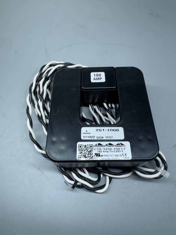 Copeland Emerson 150 Amp Split Core Current Transducer, 1.25″ 251-1006