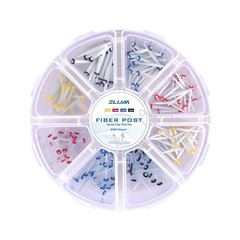 10Boxes Dental Fiber Post Kit Screw/Straight Post Quartz Glass Thread Pile